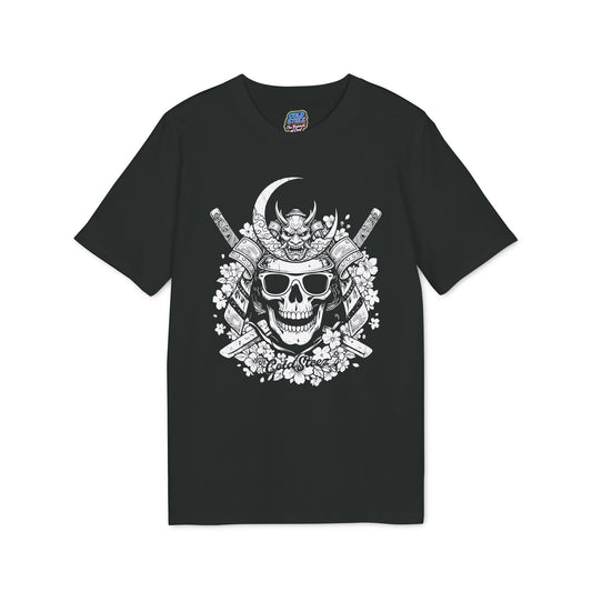 ColdSteez (CS006T) “Samurai Skull” Graphic T-Shirt | Japanese Streetwear Tee