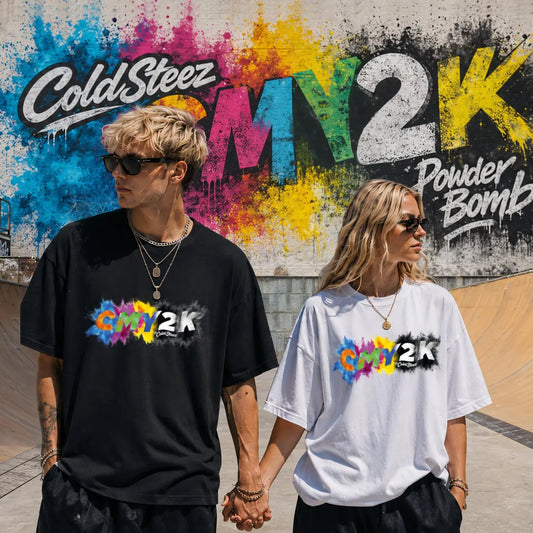 ColdSteez - CMY2K (CMY2K001T) - "Powder Bomb" T-Shirt – ColdSteez UK Streetwear