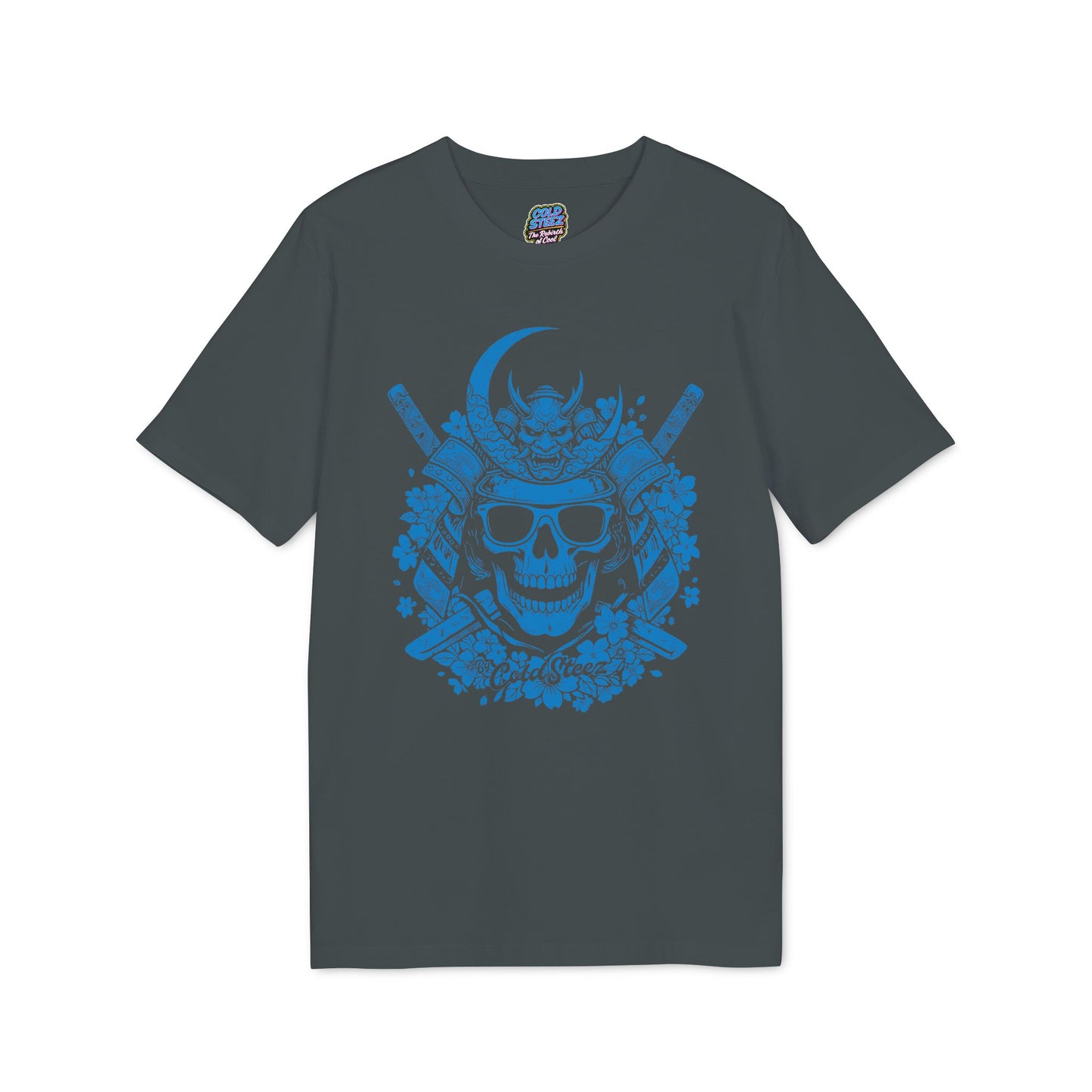 ColdSteez (CS006T) “Samurai Skull” Graphic T-Shirt | Japanese Streetwear Tee