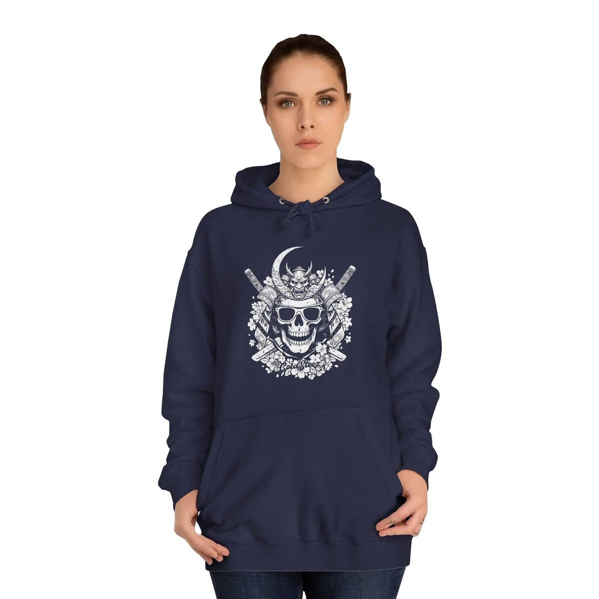 ColdSteez (CS006H) — "Samurai Skull" Hoodie – ColdSteez UK Streetwear