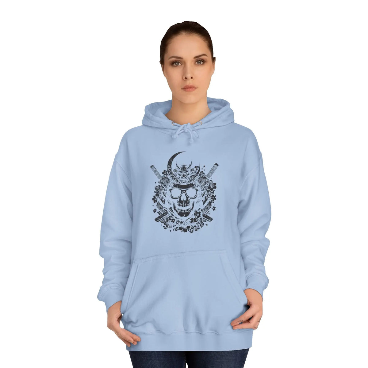 ColdSteez (CS006H) — "Samurai Skull" Hoodie – ColdSteez UK Streetwear