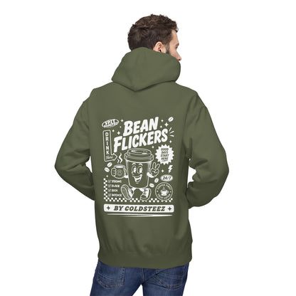 ColdSteez (CS014H) – "Bean Flickers" Coffee Shop Graphic Hoodie