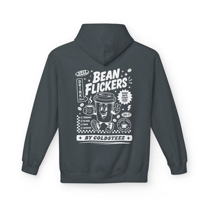 ColdSteez (CS014H) – "Bean Flickers" Coffee Shop Graphic Hoodie