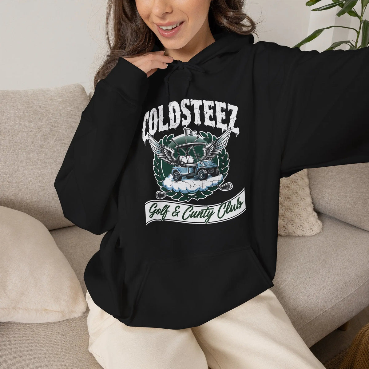 Coldsteez (CS004H) - "Golf & Cunty Club" Hoodie – ColdSteez UK Streetwear