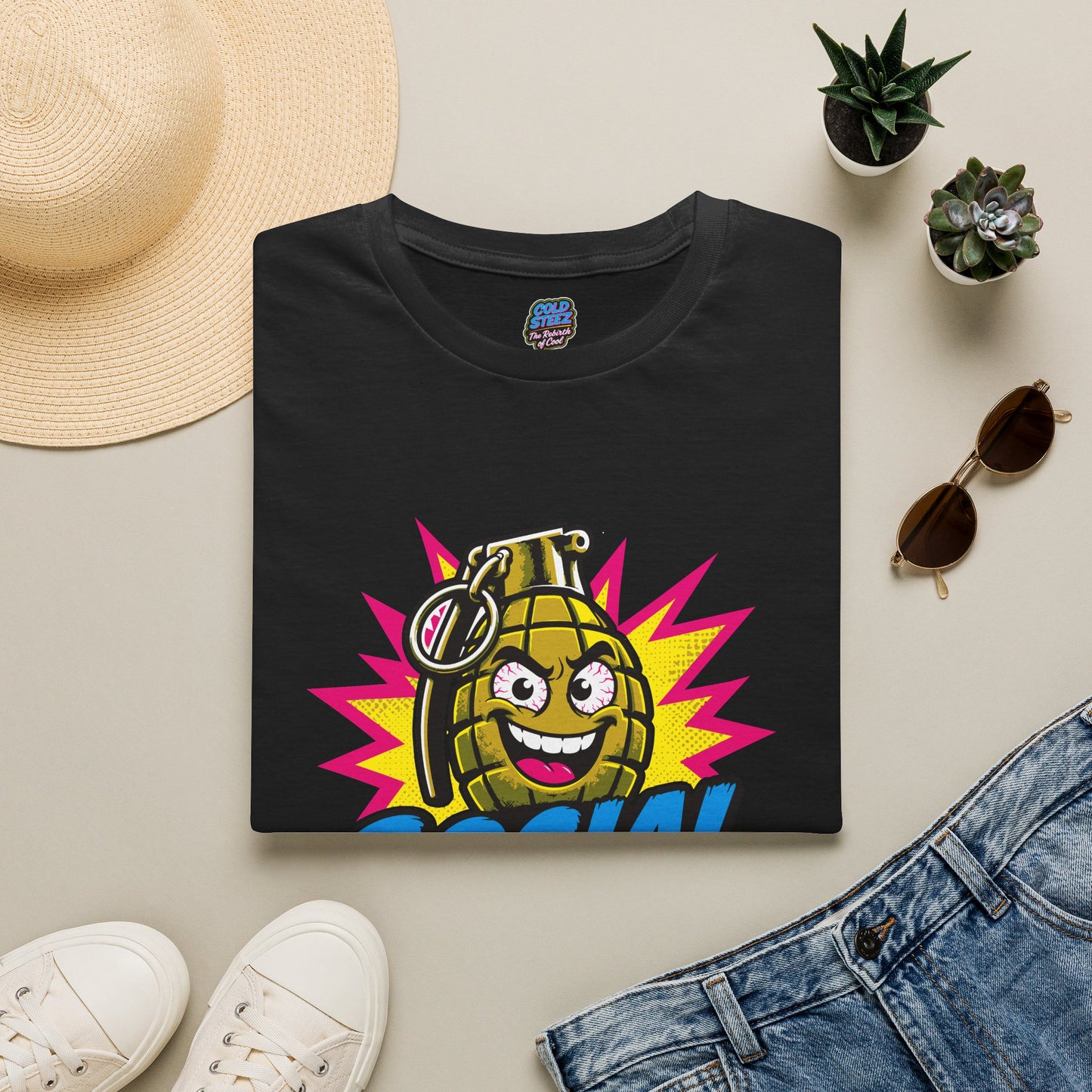 ColdSteez (CS0065T) - "Social Hand Grenade" T-Shirt