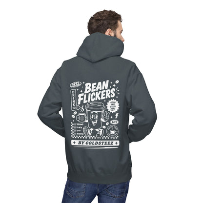 ColdSteez (CS014H) – "Bean Flickers" Coffee Shop Graphic Hoodie