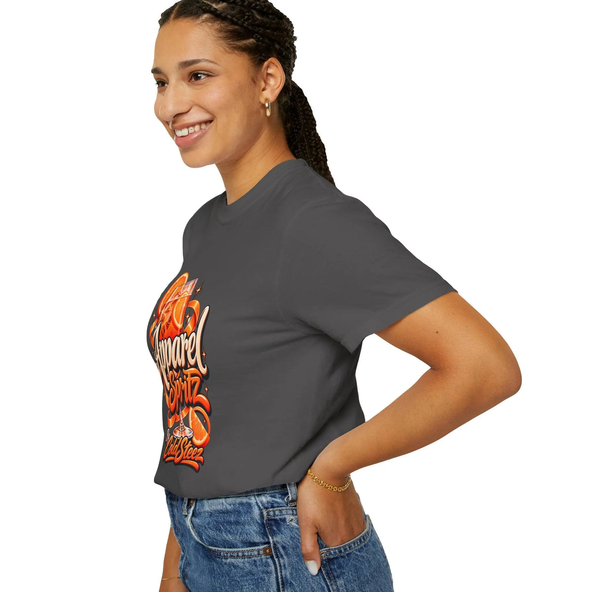 ColdSteez Apparel Spritz Orange Graphic T-Shirt T-Shirt 