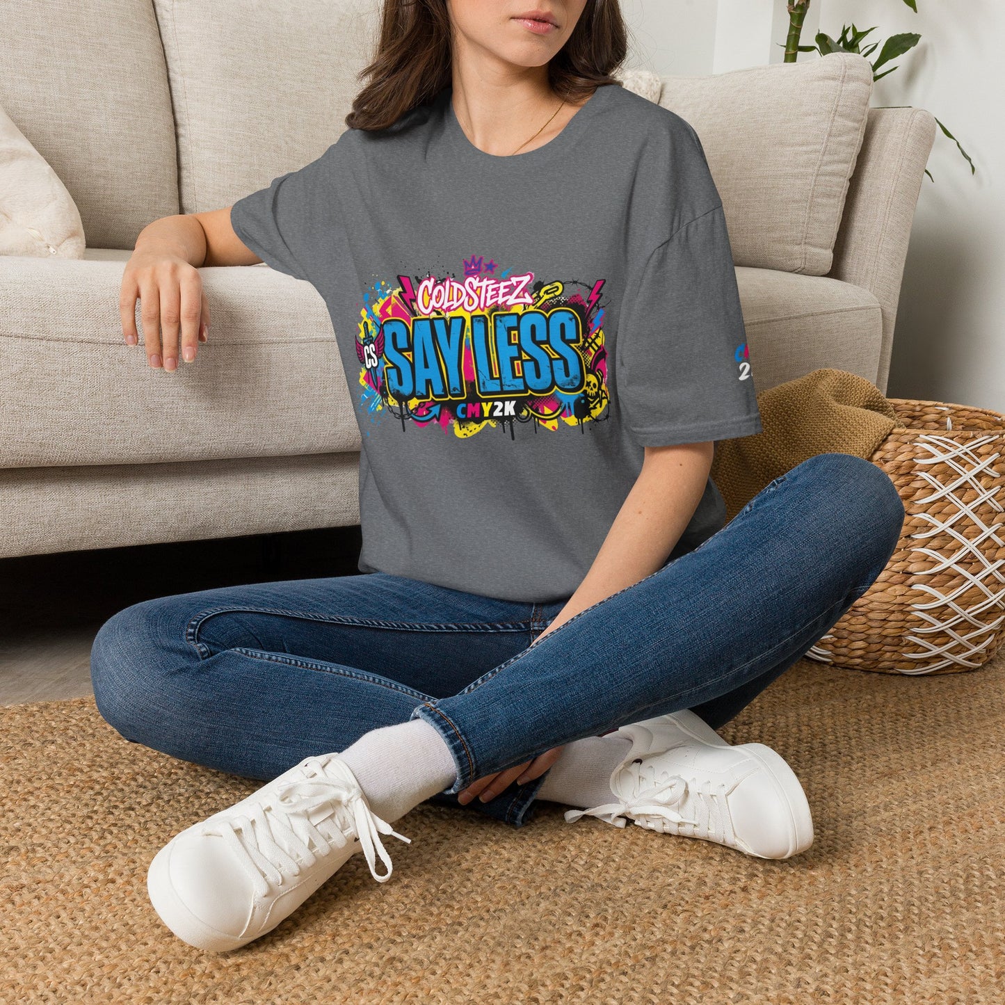 Say Less Graphic Tee — Bold Colorful Streetwear Shirt