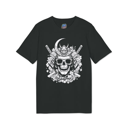 ColdSteez (CS006T) “Samurai Skull” Graphic T-Shirt | Japanese Streetwear Tee