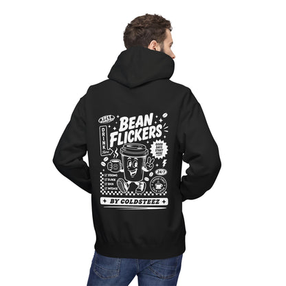 ColdSteez (CS014H) – "Bean Flickers" Coffee Shop Graphic Hoodie