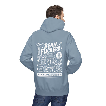 ColdSteez (CS014H) – "Bean Flickers" Coffee Shop Graphic Hoodie