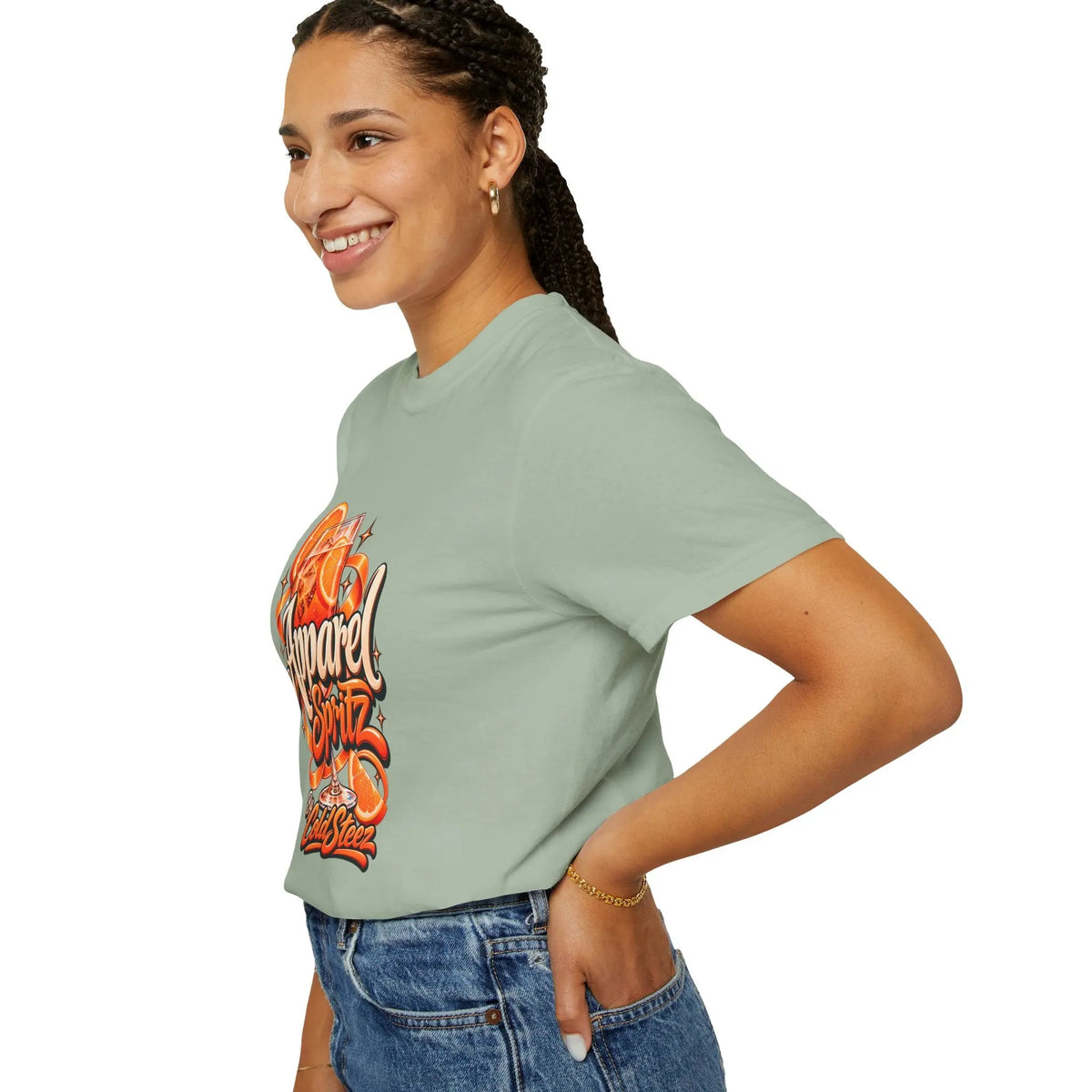 ColdSteez Apparel Spritz Orange Graphic T-Shirt T-Shirt 