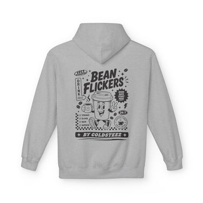 ColdSteez (CS014H) – "Bean Flickers" Coffee Shop Graphic Hoodie