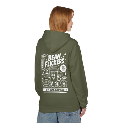 ColdSteez (CS014H) – "Bean Flickers" Coffee Shop Graphic Hoodie