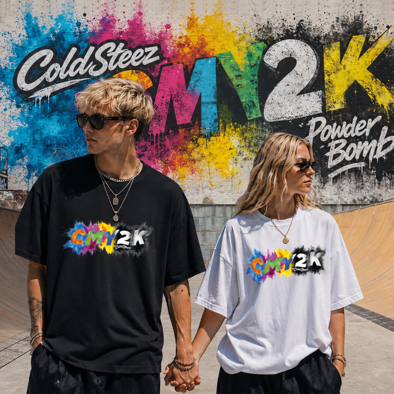 ColdSteez - CMY2K (CMY2K001T) - "Powder Bomb" T-Shirt