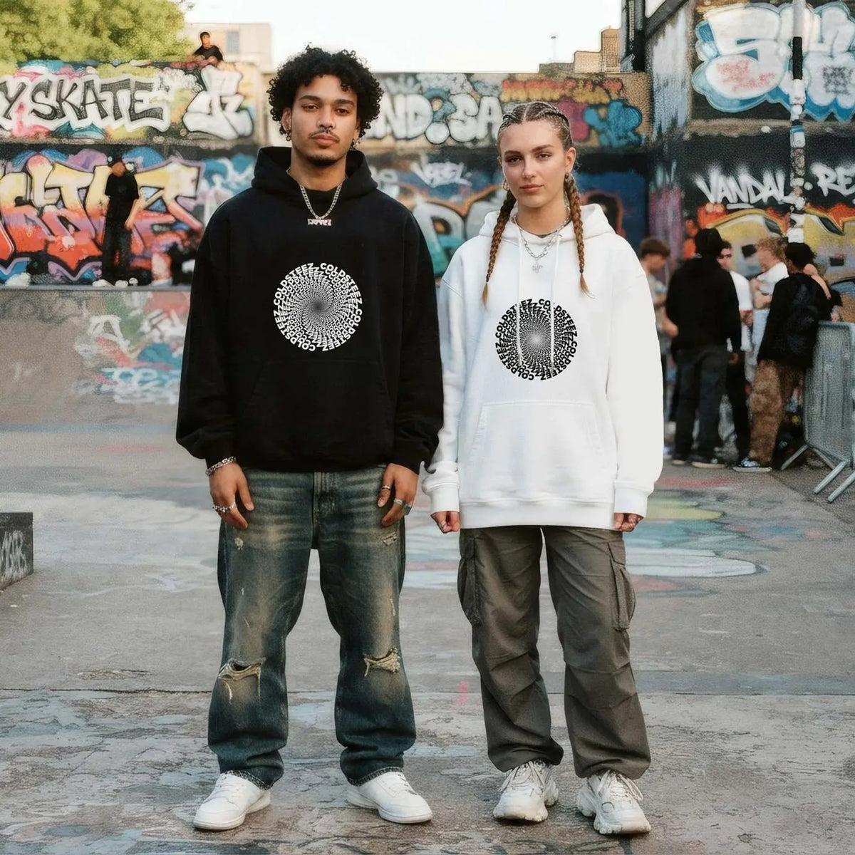 ColdSteez (CS009H) – “Spiralling Out” Hoodie – ColdSteez UK Streetwear