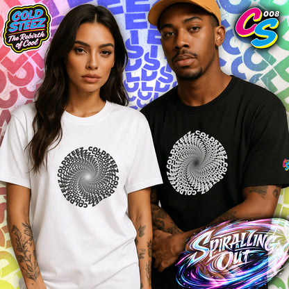 ColdSteez (CS008T) “Spiralling Out” Graphic Streetwear T-Shirt.